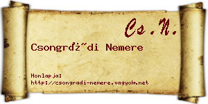 Csongrádi Nemere névjegykártya